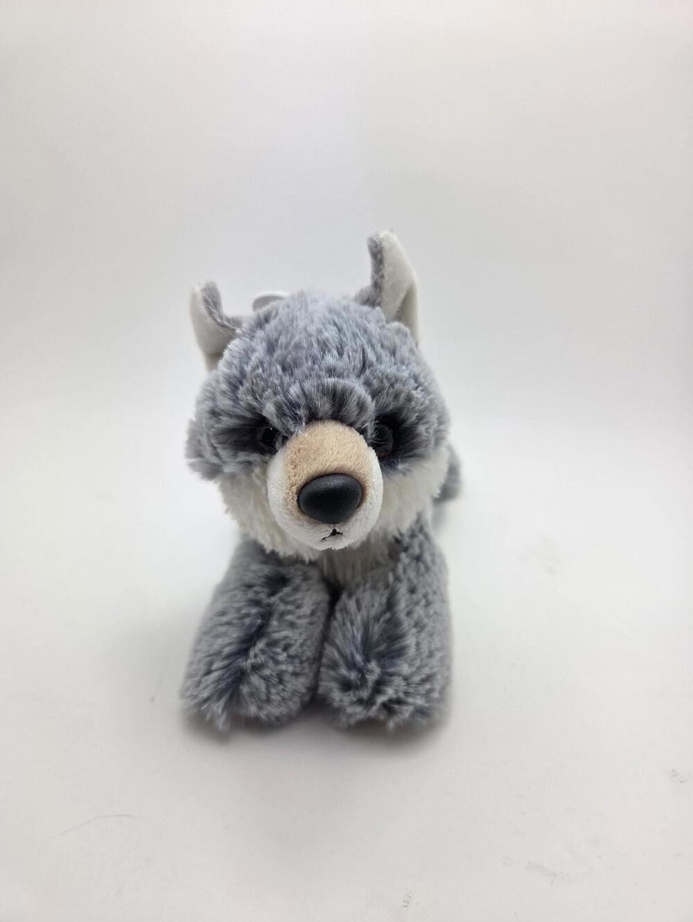 Aurora Gray Wolf Plush, Soft Stuffed Animal Collectible (5 inch)